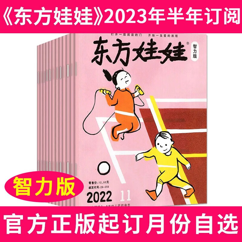 【半年订阅】东方娃娃杂志智力版2023年1月-2023年6月共6期打包3-7岁幼儿园宝宝启蒙早教非2020期刊