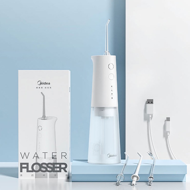 美的（Midea）冲牙器美的电动冲牙器便携式旅行洗牙器高频脉冲水流评测好不好用,一定要了解的评测情况？