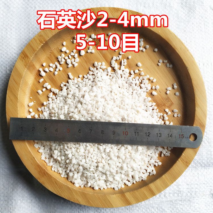 旭杉斯定制5斤白石英砂白色细沙水处理白沙料白砂酒店用 白沙:2-4mm5