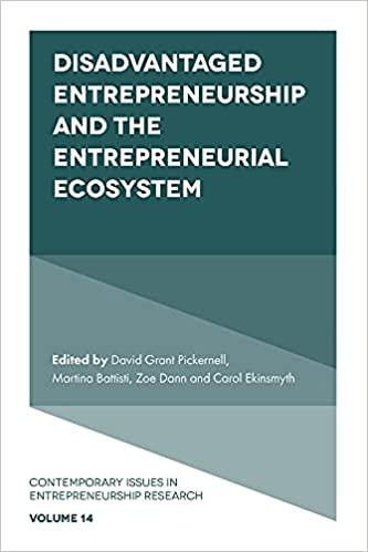 预订disadvantaged entrepreneurship and the entrepren