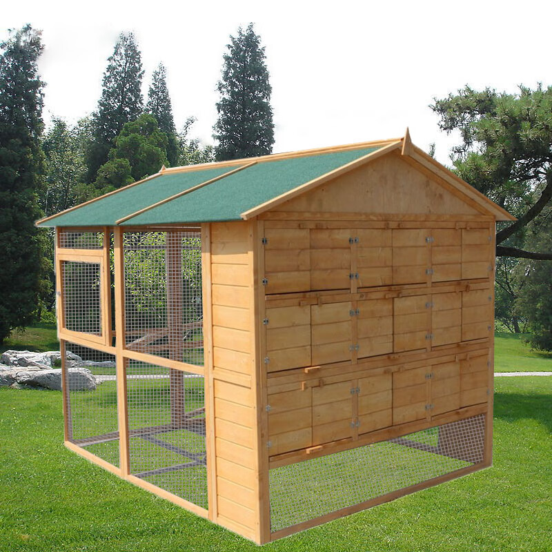 户外鸽子笼鸽舍屋棚鸟笼肉鸽赛鸽配对实木防雨防腐防晒养繁殖鸽窝 九