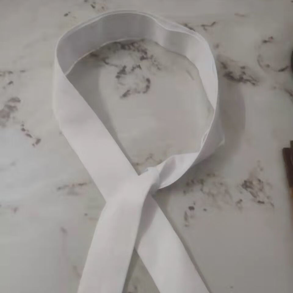 屿汐新品厨师领结厨师汗巾领巾领结黑红黄蓝白绿色男女厨房餐饮纯色