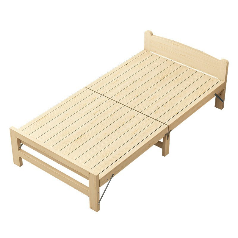 嘉菁衍折叠床单人床家用实木床简易床板床小户型出租房经济型木质