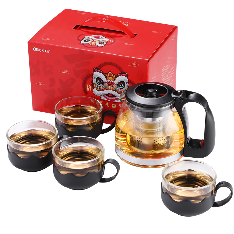 紫丁香玻璃茶壶套装:价格走势,售卖良品