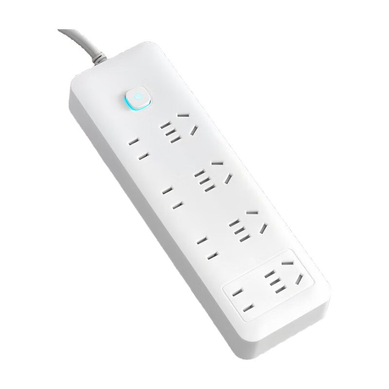 【京东物流】家用智能排插米用家用USB插座板插线板电源多功能开关插排接线板插板 28孔【8插位 1.8米】