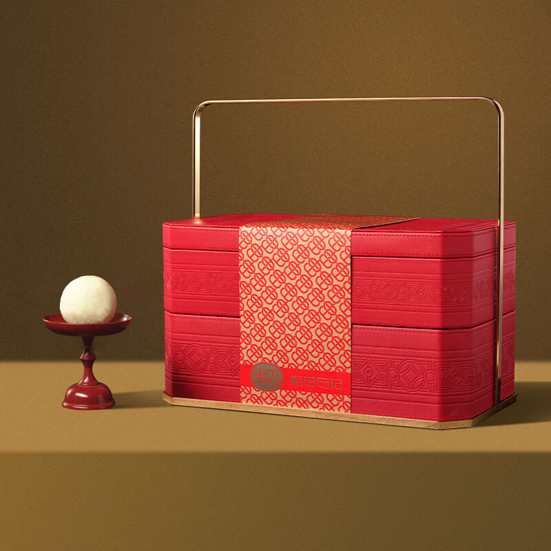 北京稻香村稻田日记中秋月饼礼盒无添加蔗糖翻毛五仁月饼礼盒 秋实928g