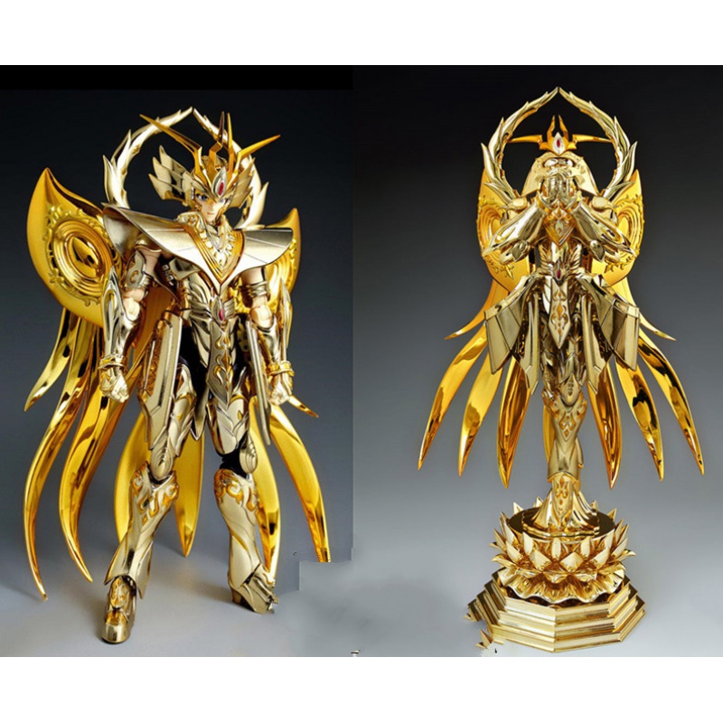 全新圣斗士星矢圣衣神话 黄金魂 神沙加合金可动定制 单盒(带圣衣支架