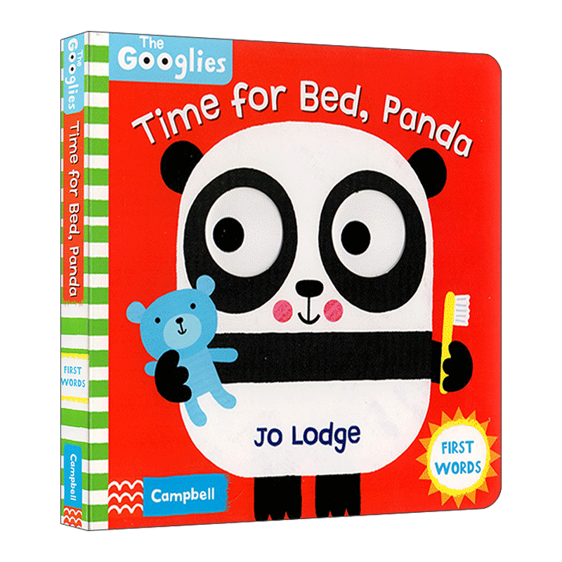 英文原版绘本 time for bed panda 睡觉时间到了 熊猫 幼儿行为礼仪