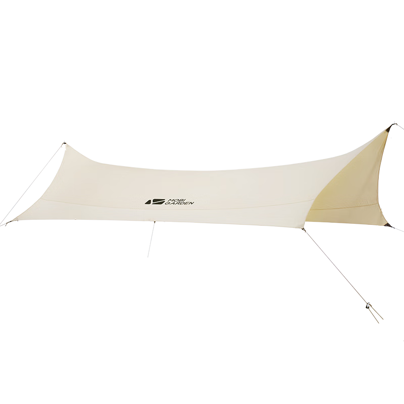 牧高笛（MOBIGARDEN）天幕 户外露营大空间防雨凉棚棉布天幕纪元600 象牙白（无支撑杆）