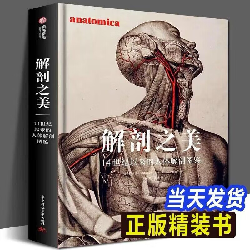 【良心商家】解剖之美：14世纪以来的人体解剖图鉴 乔安娜埃本斯坦 有书至美 医学解剖书籍 华中科技大学出版社