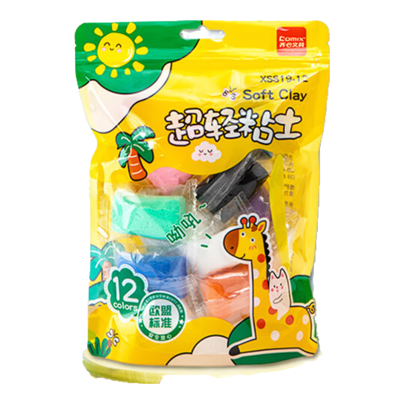 ����(Comix)12ɫ����5������ճ�� ��ͯ���������Ƥ������ ѧ���ֹ�DIY��߶�ͯ��ѧ�ر���ƷXSS19-12 3.51Ԫ