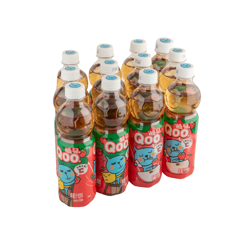 美汁源 minute maid 酷儿 qoo 苹果味 果汁饮料 450ml *12瓶 整箱装