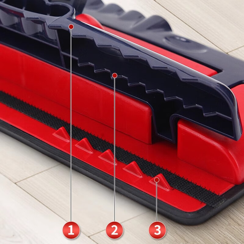 伊司达（EAST）拖把夹板式平板拖把木地板拖布墩布 可夹旧毛巾 一个装