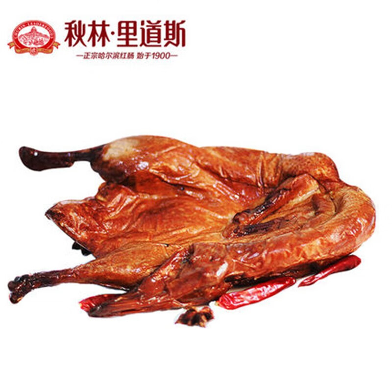 秋林里道斯 叉烧鸭655g*1袋 五香板鸭东北特产小吃卤味熏酱熟食酱鸭烤鸭
