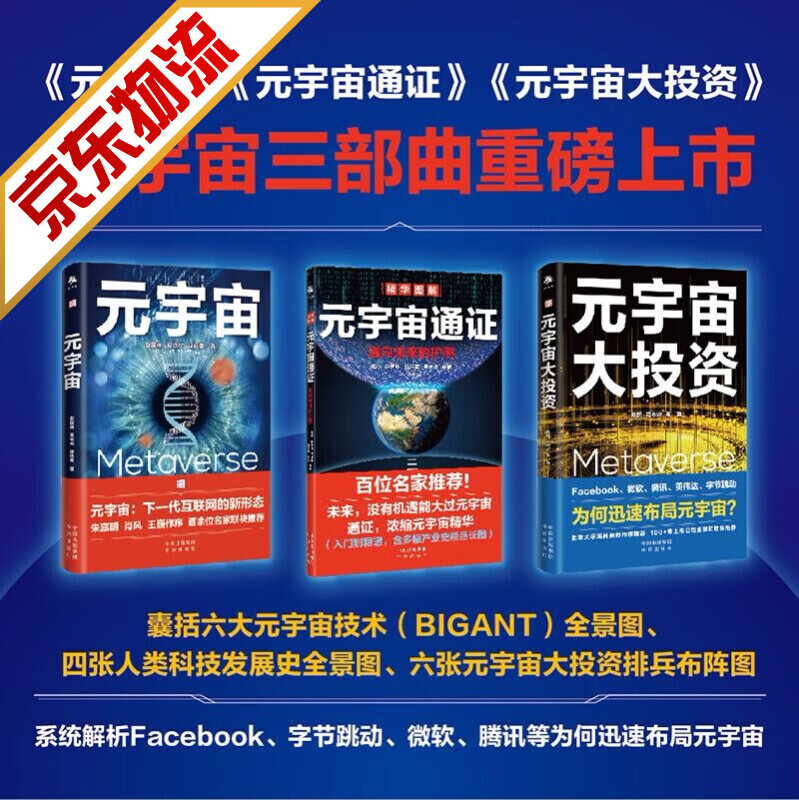 【系列自选】元宇宙世界经济中国经济 元宇宙 元宇宙通证 元宇宙大投资套装 全3册