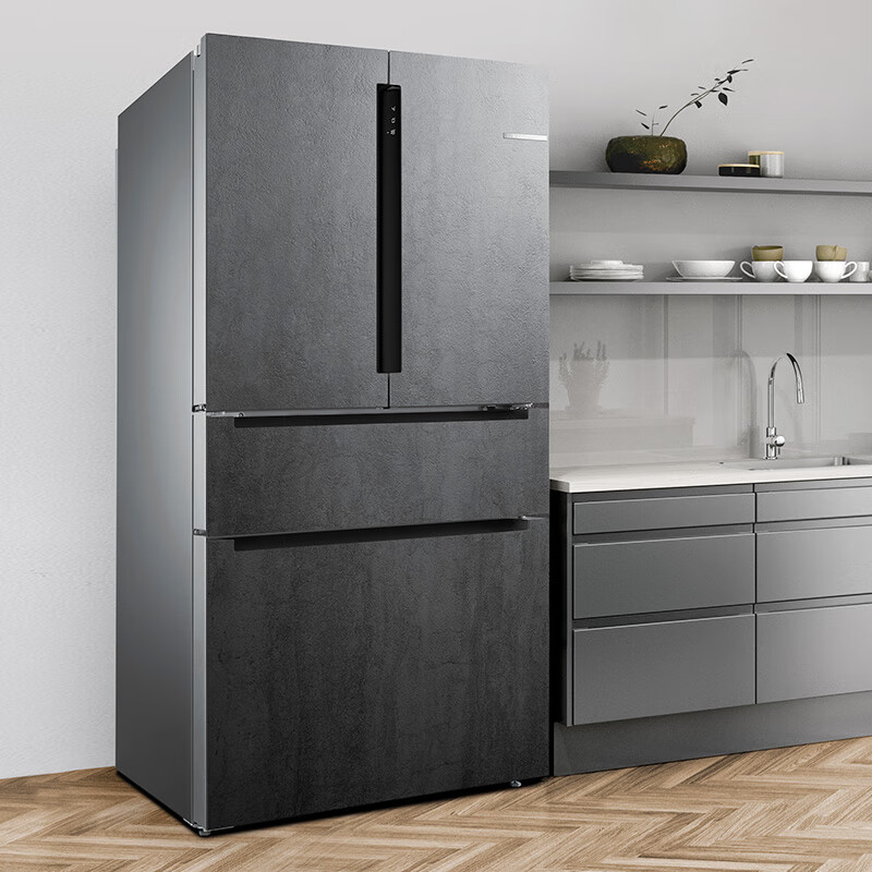博世（BOSCH ）【灰阶·进口岩瓷】568L多门家用冰箱风冷零度维他保鲜Pro 家居互联以旧换新 KFN96PX91C
