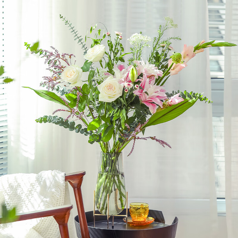 京东鲜花仙境系列每周一花半年鲜花客厅插花鲜切花结婚纪念日生日礼物