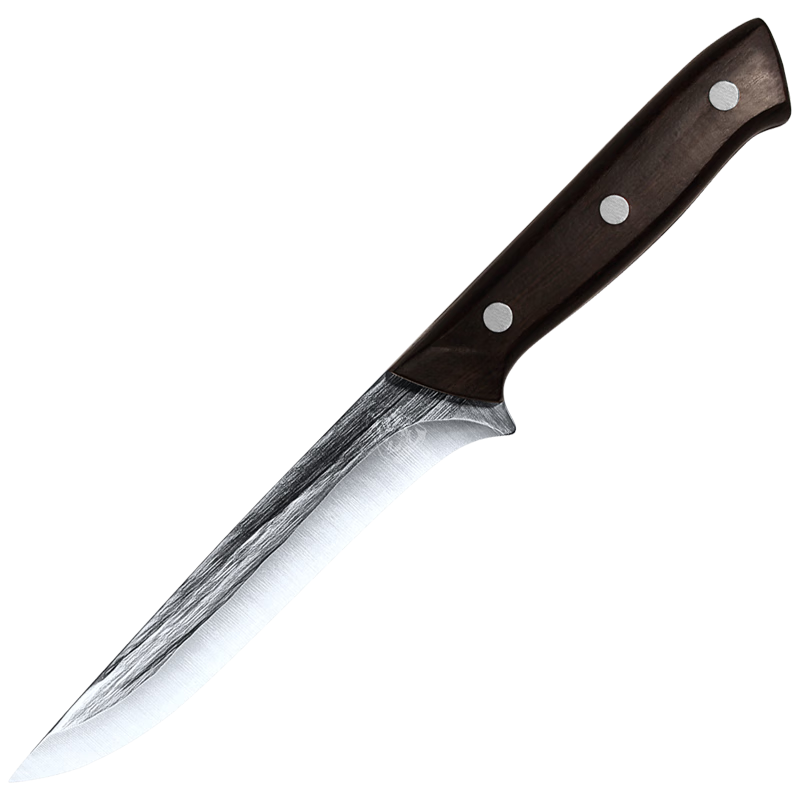 龍之藝剔骨分割刀屠夫剃骨刀屠宰刀具套裝 巖霜巖屠刀套磨刀棒