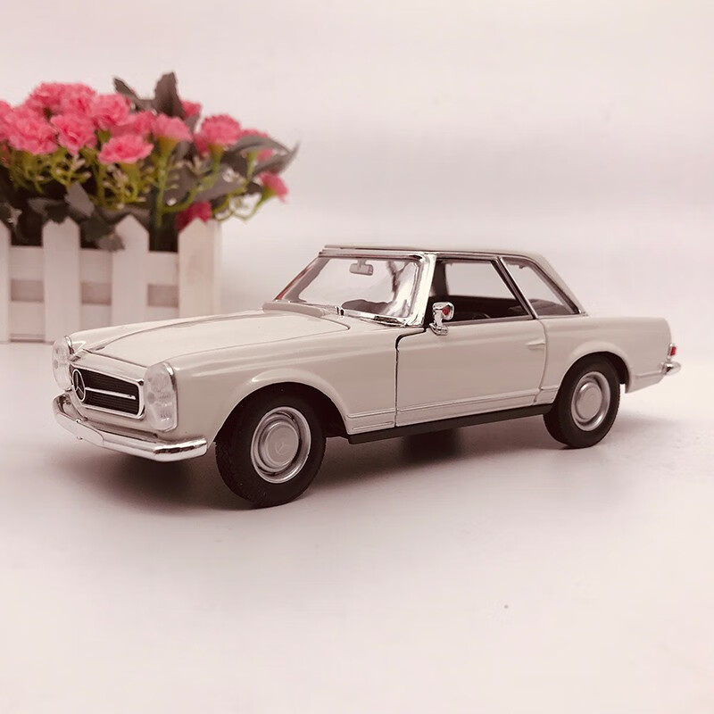 威利 1:24 1963年奔驰230sl0 benz 奔驰220老爷车合金汽车模型  1963