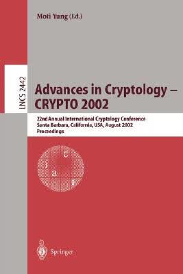 预订 Advances in Cryptology - CRYPTO 2002
