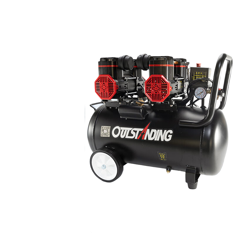 奧突斯無(wú)油低音空壓機(jī)220V小型充氣吹塵輪胎打氣木工打釘噴漆真空泵裝修 2X1100-50L（鋁）電機(jī)兩年換新聲大包退送四件套