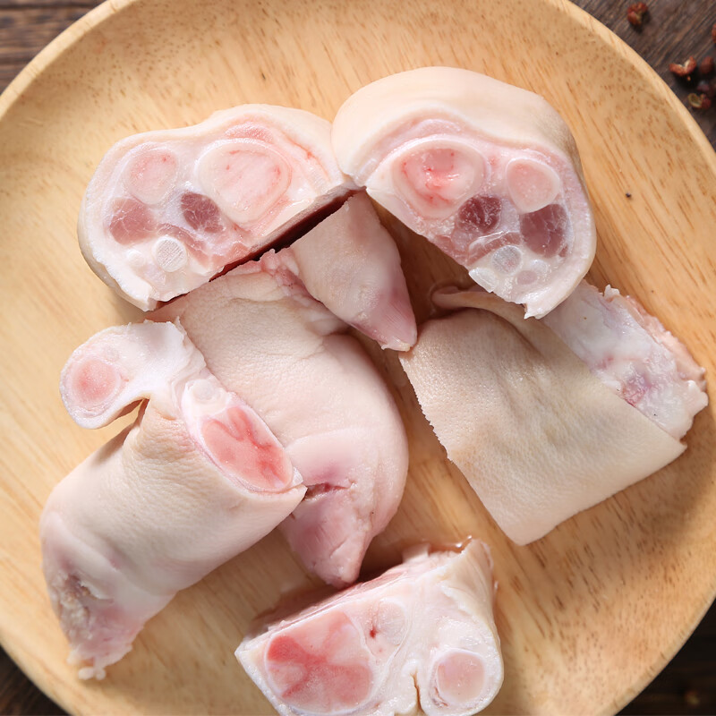 果亦橙 前蹄生鲜猪蹄冷冻带筋猪脚前猪蹄鲜猪手猪爪烧烤红烧 生鲜 带