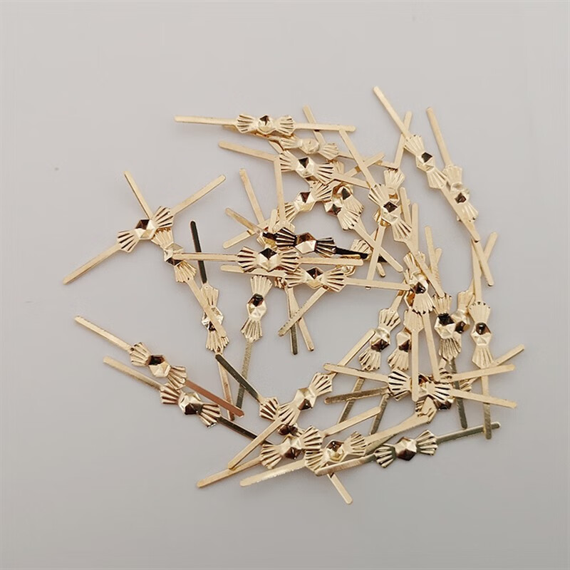 5厘米金色全铜蝴蝶针400个