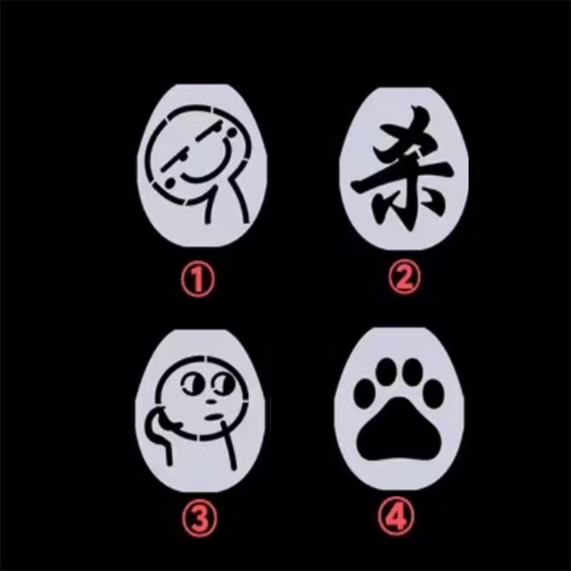 吉兴久定制款羽毛球拍网球拍logo板卡通小猪佩奇猫爪杀字标记 任意两