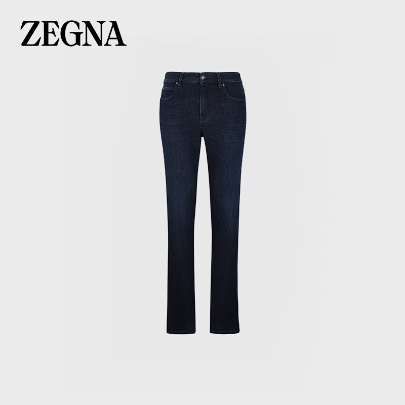 杰尼亚（Zegna） 22春夏 男士蓝色#时尚可持续#棉质混纺牛仔裤 VZ751-ZZ530-B08-32