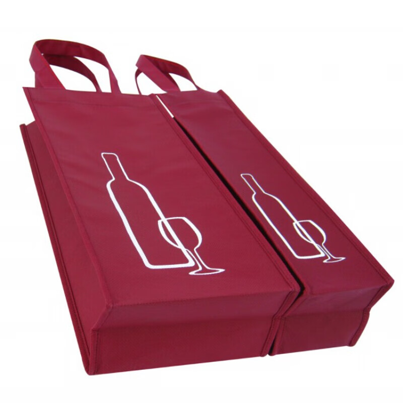 金归 红酒袋子礼品袋手提包装袋环保袋定制印logo现货无纺布红酒袋 单支有图200支