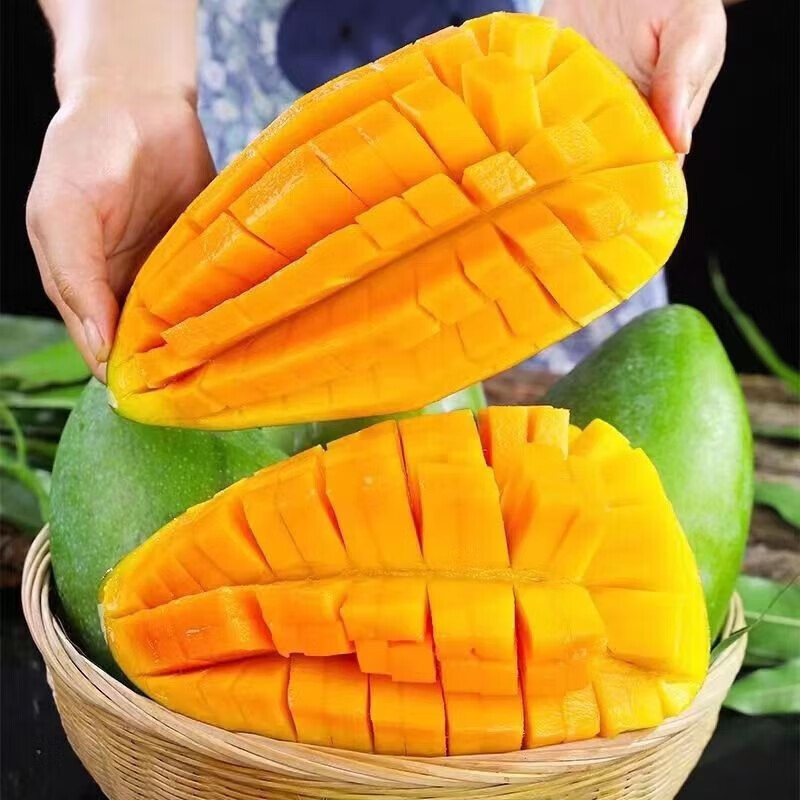 新嘟润正宗新鲜越南大青芒 钻石果5斤装(单果500克起)