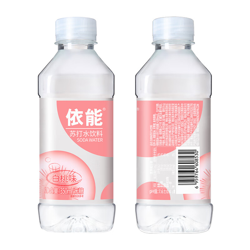 依能 白桃味 苏打水饮料