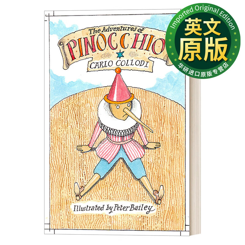 英文原版 pinocchio 匹诺曹 木偶奇遇记 插图版 alma经典文学 英文版