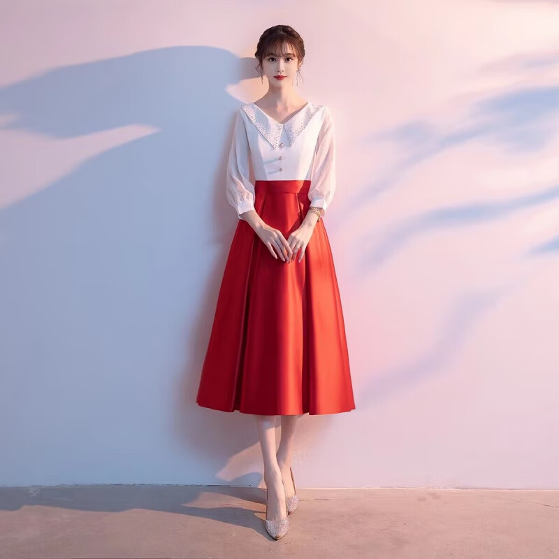 勤度六一演讲服装女中学生朗诵比赛演出服大合唱团学院风气质主持大学