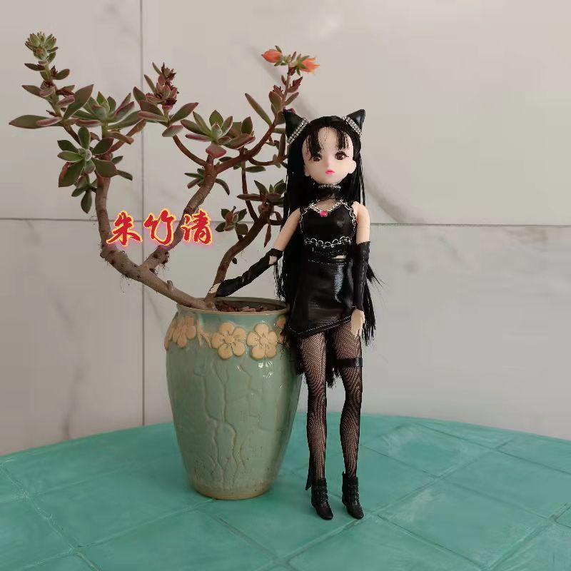 斗罗大陆里的朱竹清娃娃 斗罗大陆小舞宁荣荣朱竹清30厘米娃娃动漫