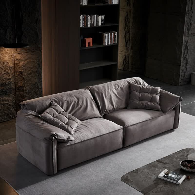 宾迪朗baxter原版大象耳朵沙发意式极简设计师客厅磨砂皮艺沙发组合