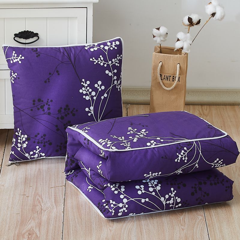 莎庭(sartill)抱枕两用二合一四季通用夏季折叠枕头办公室午睡毯子