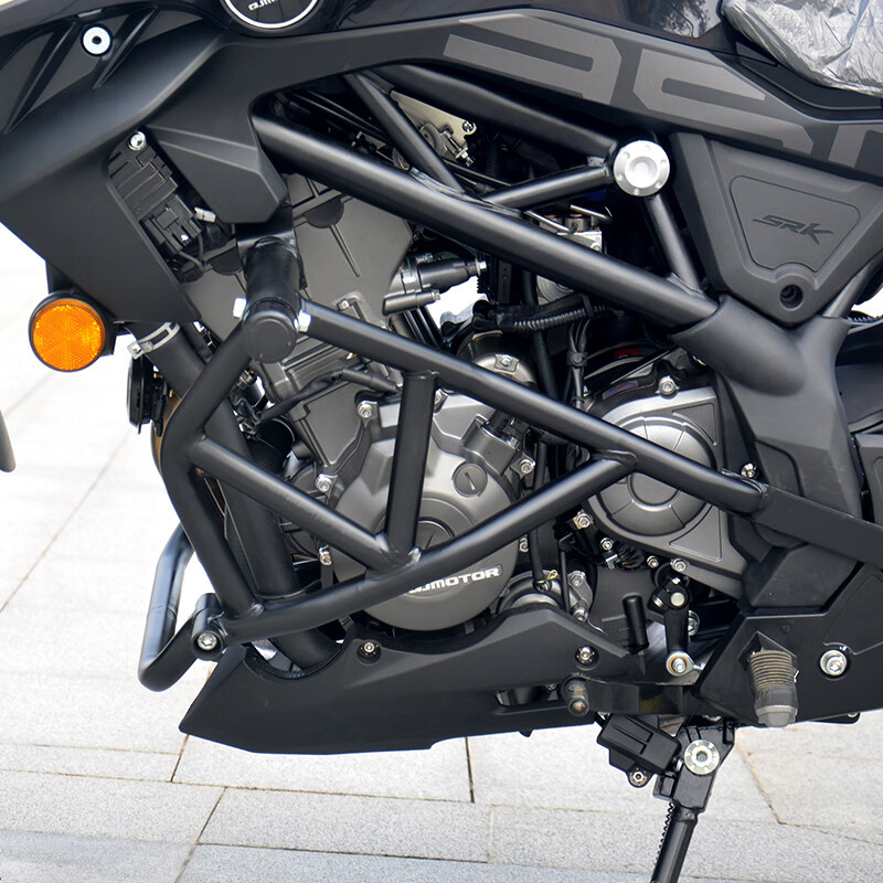 oujing适用于钱江追350护杠哈雷x350保险杠追qj防摔杠竞技杠改装防摔