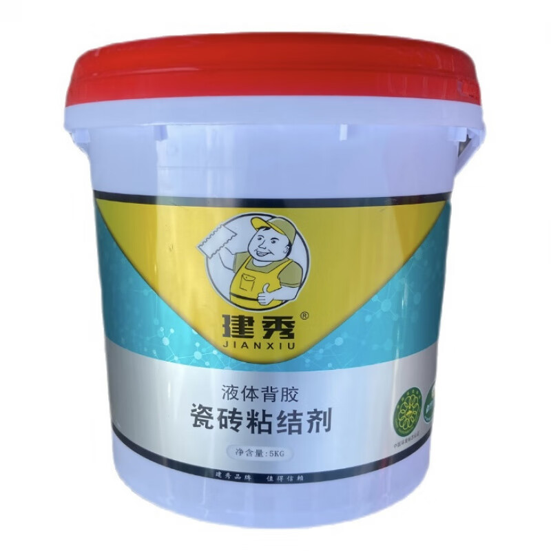 建秀(jianxiu)液体背胶瓷砖粘结剂单组分强力瓷砖面背涂胶 5kg建秀