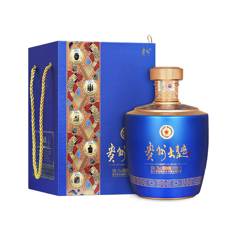茅台贵州大曲 似水流年 酱香型白酒 53度 1.5l 1坛 单坛装