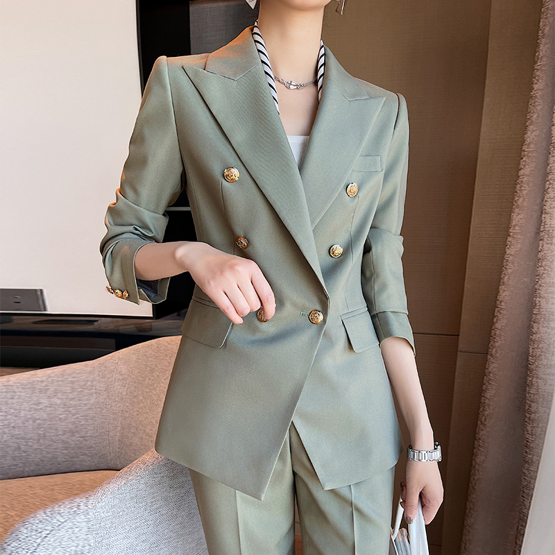 女生职业装套装夏天感炸街西装外套女春秋休闲气质女神范职业西服工作