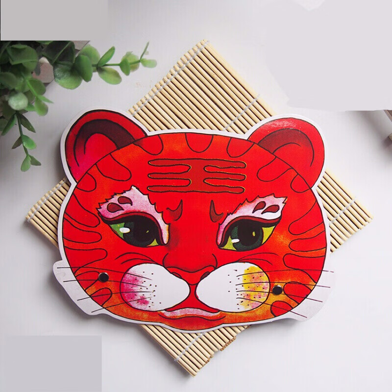 多新款幼儿园教学用品儿童游戏面具舞台表演道具角色扮演动物头饰老虎