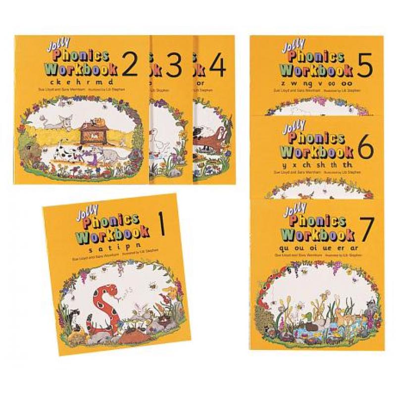 欢乐自然拼读练习册 Jolly Phonics Workbooks: Books 1-7