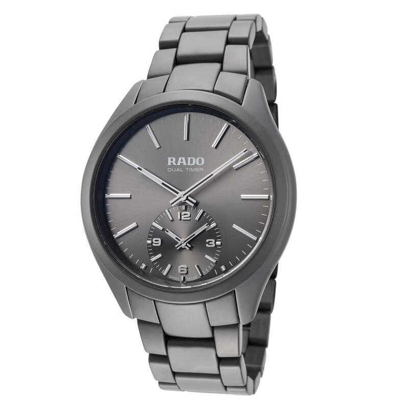 雷达(rado)男士腕表 r32103182 hyperchrome 41 毫米黑色表盘陶瓷手表