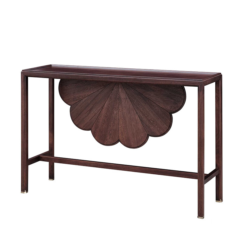 弘麦新中式玄关台实木玄关桌条几条案墙边香案供桌禅意长条桌子端景台