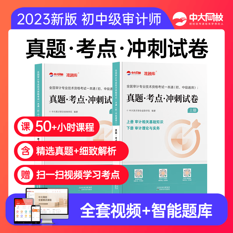 初级中级审计师2023考试一本通共2本审计理论实务相关知识考点真题卷 审计师中级教材历年真题