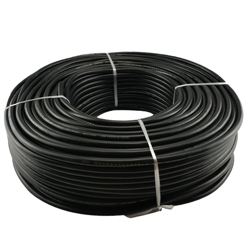 金皇瑞 线缆 绝缘电缆 防水电线橡皮线 3*6平方 【100米装/卷】