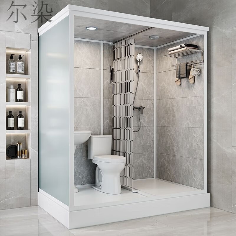 闲誓整体淋浴房一体式上门安装洗澡间卫生间移动厕所家用酒店宾馆改造