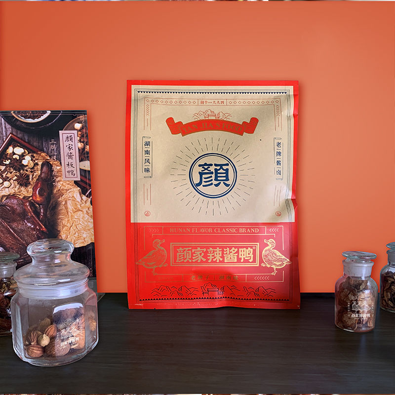 颜家辣酱鸭 300g 湖南特产酱板鸭手撕鸭肉真空新包装 精装鸭300g微辣