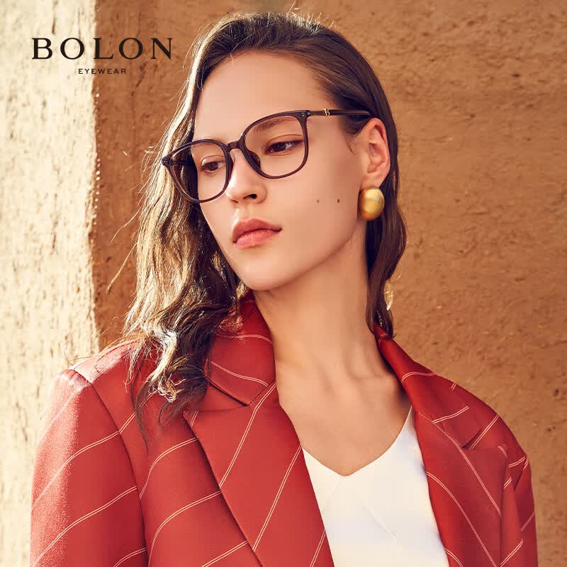暴龙(BOLON)近视眼镜框 暴龙杨紫同款板材镜腿黑框素颜 暴龙眼镜 BJ5125 精选 B21-透棕色 此项仅单框-镜框支持试戴